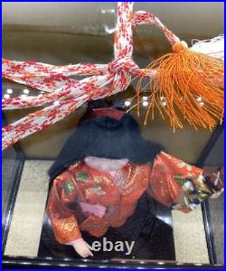 Rare Vintage Japanese Geisha Doll in Original Glass Case