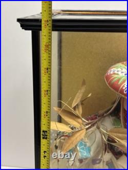 Rare Vintage Japanese Giesha Doll Numbered Glass Case 12 Figurine. Beautiful