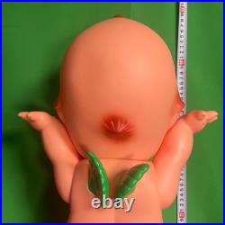 Rare Vintage Kewpie Soft Vinyl Doll with Green Wings 55cm Collector's Item