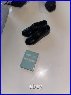 Rare Vintage T. M. 1960 Barbie Boyfriend Brown Flocked Hair Ken Doll # 750