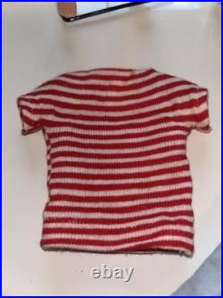 Rare Vintage T. M. 1960 Barbie Boyfriend Brown Flocked Hair Ken Doll # 750