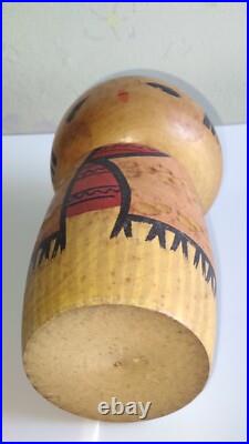 Retro Vintage kokeshi doll by Hiroe Fukushima 16cm Sousaku Japan Figure signed