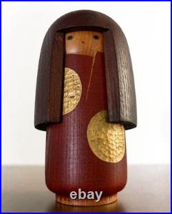 SEKIGUCHI SANSAKU KOKESHI Doll Vintage Rare Wooden Gold Japanese Craft Doll
