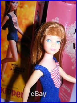 SKIPPER PINK BODY in BOX XTRA Long TITIAN HAIR VINTAGE Bendable LEG Japan Barbie