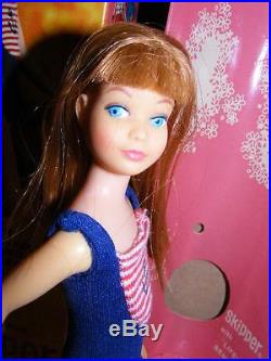 SKIPPER PINK BODY in BOX XTRA Long TITIAN HAIR VINTAGE Bendable LEG Japan Barbie