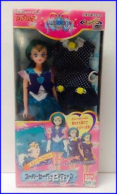Sailor Moon Neptune Beauty Change Doll Vintage Rare Bandai Japan 1994