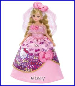 Sanrio Hello Kitty x Licca-chan LD-13 Wedding Dress Doll TAKARA TOMY Japan NEW