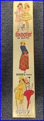 Scooter Skipper's Friend Original Stand Box 1040 Brunette Mattel Barbie Vintage