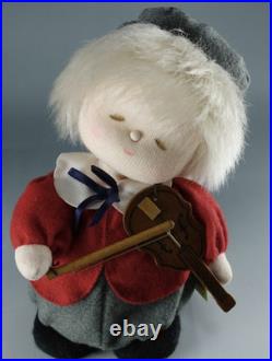 Showa Era Japan Violin Music Box Doll Retro Vintage 17cm Works Irish Eyes, NWT