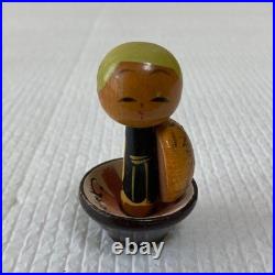 Showa Retro Swaying Kokeshi Doll Miniatures 4 Piece Set Handcrafted Vintage