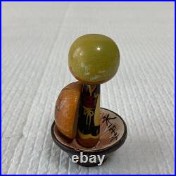 Showa Retro Swaying Kokeshi Doll Miniatures 4 Piece Set Handcrafted Vintage