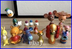Showa Retro Vintage Disney Character Manga Kokeshi Dolls 13 Figures Japan F/S
