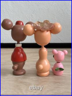Showa Retro Vintage Disney Character Manga Kokeshi Dolls 13 Figures Japan F/S