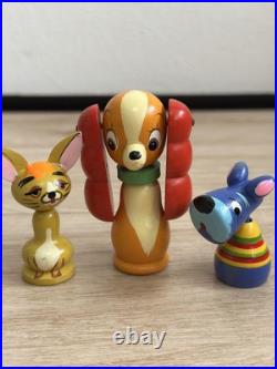 Showa Retro Vintage Disney Character Manga Kokeshi Dolls 13 Figures Japan F/S