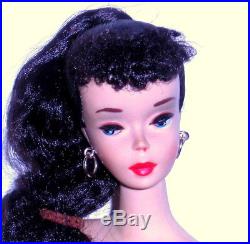 Stunning Vintage 1959 # 3 Brunette Ponytail Barbie TM Model 850 Japan Mint