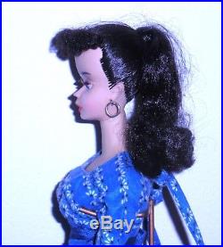 Stunning Vintage 1959 Brunette # 3 Ponytail Barbie TM Model 850 Japan Mint