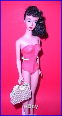 Stunning Vintage 1960 Brunette # 4 Ponytail Barbie Model 850 Japan Mint