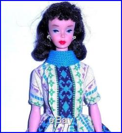 Stunning Vintage 1960 Brunette Ponytail Barbie Teenage Model 850 Japan Mint