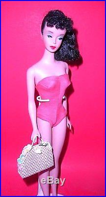 Stunning Vintage 1960 Brunette Ponytail Barbie Teenage Model 850 Japan Mint