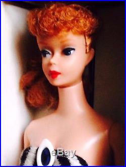 Stunning Vintage 1961 # 5 Titian Redhead Ponytail Barbie Model 850 Japan MIB