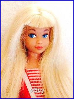 Stunning Vintage 1964 Lemon Platinum Blonde Straight Leg Skipper Barbie Japan