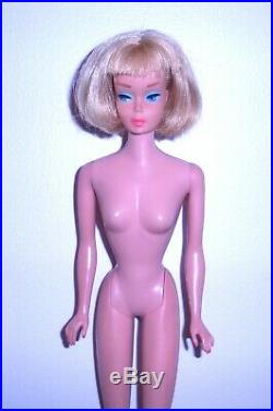 Stunning Vintage 1966 Pale Blonde American Girl Barbie with Coral Pink Lips Japan