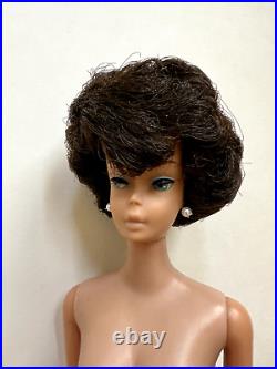 Stunning Vintage Bubblecut Bubble Cut Barbie Doll with Big Huge Brunette Hair