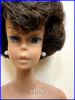 Stunning Vintage Bubblecut Bubble Cut Barbie Doll with Big Huge Brunette Hair