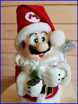 Super Mario World Mario Santa Claus plush doll vintage rare japan