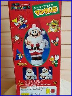 Super Mario World Mario Santa Claus plush doll vintage rare japan