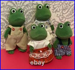 Sylvanian families Vintage-1980s Rare Mose BULLRUSH Frog Family EC