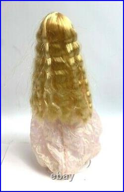 TAKARA Licca-chan Dress Glitter Pink With Doll stand Antique doll JAPAN fedex