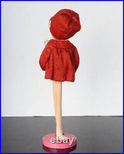 TALL & GORGEOUS Vintage Bradley Big Eye Style Pose Doll On Stand Yarn Hair Japan