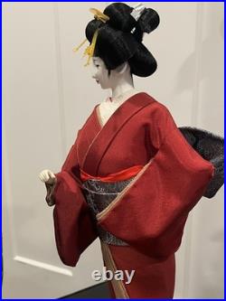 TWO Vintage Japanese Geisha Doll Traditional Style Sukiyo Dolls