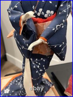 TWO Vintage Japanese Geisha Doll Traditional Style Sukiyo Dolls