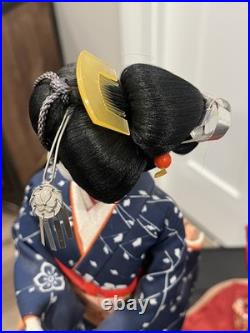TWO Vintage Japanese Geisha Doll Traditional Style Sukiyo Dolls