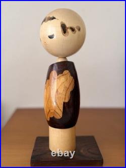 Takanashi Hanpuushi Creative Kokeshi 25 5cm Vintage Woodgrain Doll