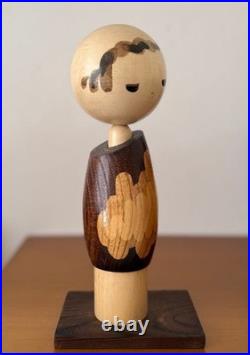 Takanashi Hanpuushi Creative Kokeshi 25 5cm Vintage Woodgrain Doll