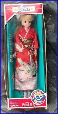 Takara Barbie Fashion Doll with Kimono in Original Box Foreign Issue Japan Vintage