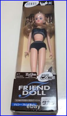 Takara Jenny Friend Erika Doll 1980s Rare Vintage Underwear Heels Stand