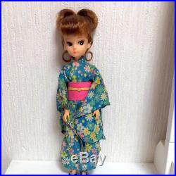 Takara Licca Doll Rika chan 1st generation rare up hair kimono vintage Japan