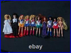 Ten Vintage 6 Sailor Moon Irwin Dolls Lot 1995 HTF