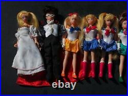 Ten Vintage 6 Sailor Moon Irwin Dolls Lot 1995 HTF