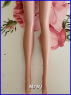Titian Redhead Swirl Ponytail Vintage Barbie In Red Swimsuit 1964 Exc. Pink Lips