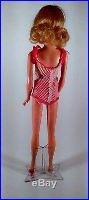 Twist n Turn Blonde TNT Barbie 1967 Eyelashes Flip Hairdo Vintage Mattel Japan