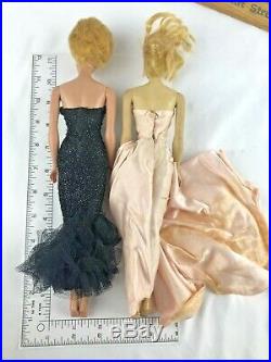 Two Vintage Barbie 1958 MCMLVIII Formals Ponytail Bubble cut Blonde's Japan