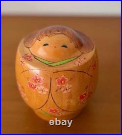 Umeyoshi Yamagishi Kokeshi Round Vintage Doll Model 11cm Rare Handcrafted