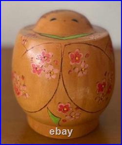 Umeyoshi Yamagishi Kokeshi Round Vintage Doll Model 11cm Rare Handcrafted