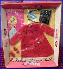 VERY RARENEWinBOX1964 IDEAL VTGJAPANTAMMY DOLLRED SPRING TOPPER OUTFIT9062