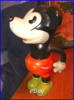 VINTAGE 1930s WALT E. DISNEY MICKEY MOUSE (JAPAN 6 PIE-EYED) BISQUE TOY DOLL